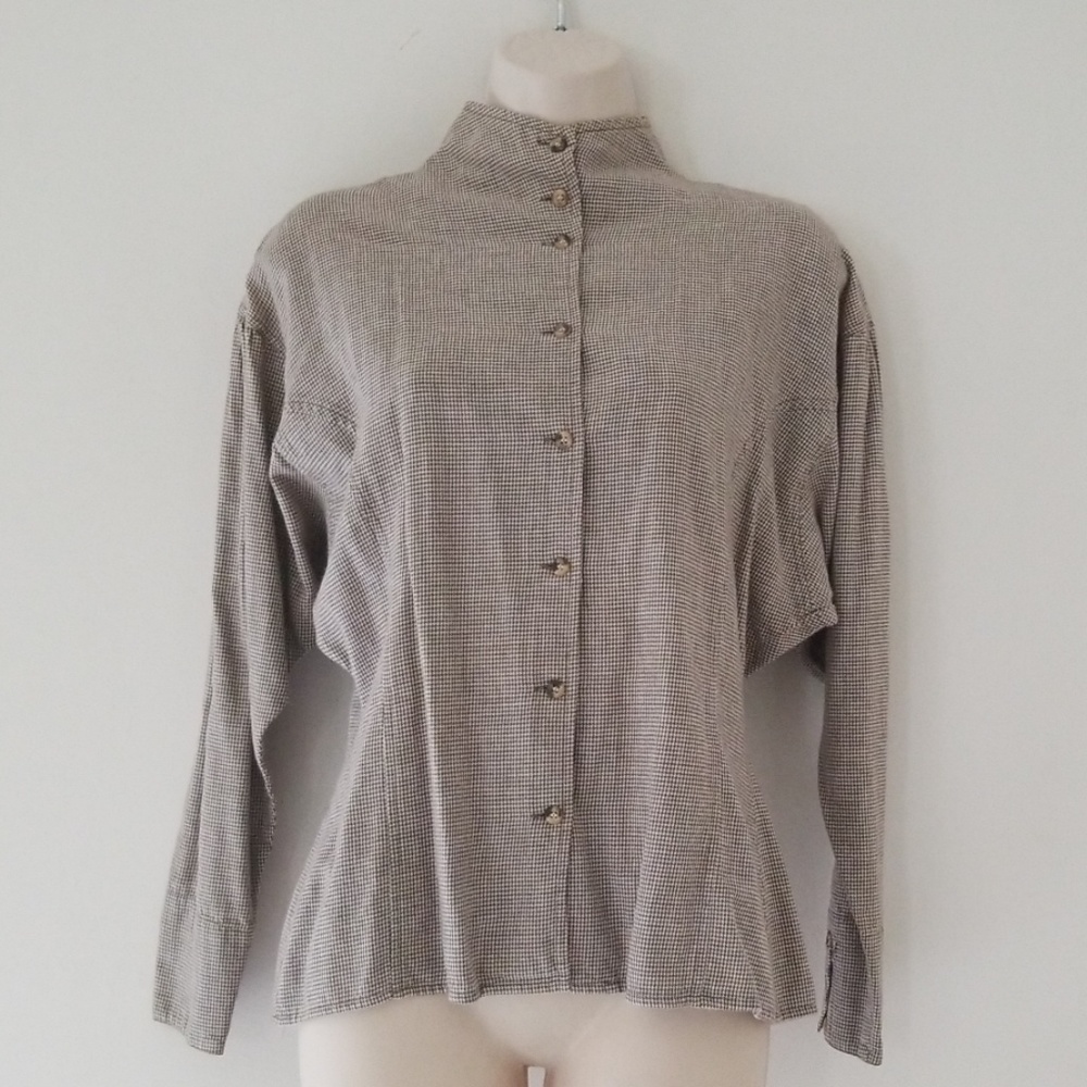 Toucan Country Womens Button Down Blouse Size 8